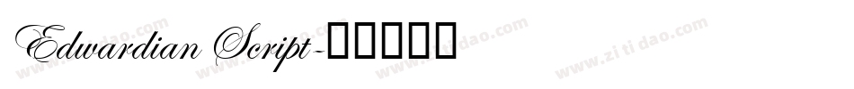 Edwardian Script字体转换